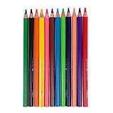 Карандаши трёхгранные, 12 цветов, Maped Color Peps Maxi, утолщённые, европодвес, фото 2