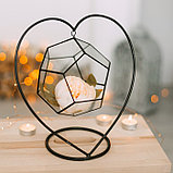 Флорариум на подставке "Сердце", фото 4