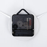 Часы-наклейка, серия: DIY, "Биенн", плавный ход, d-45 см, сек.стрелка 13 см, 1 АА, серебро, фото 2