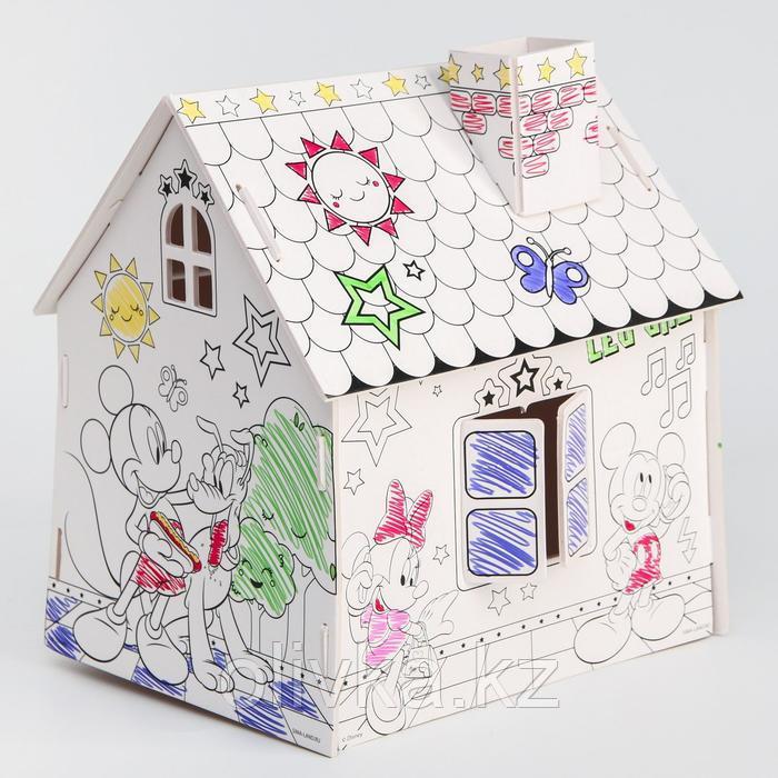 Дом-раскраска 3 в 1 «Микки Маус», набор для творчества, 16 × 18 × 22 см - фото 2 - id-p110928866