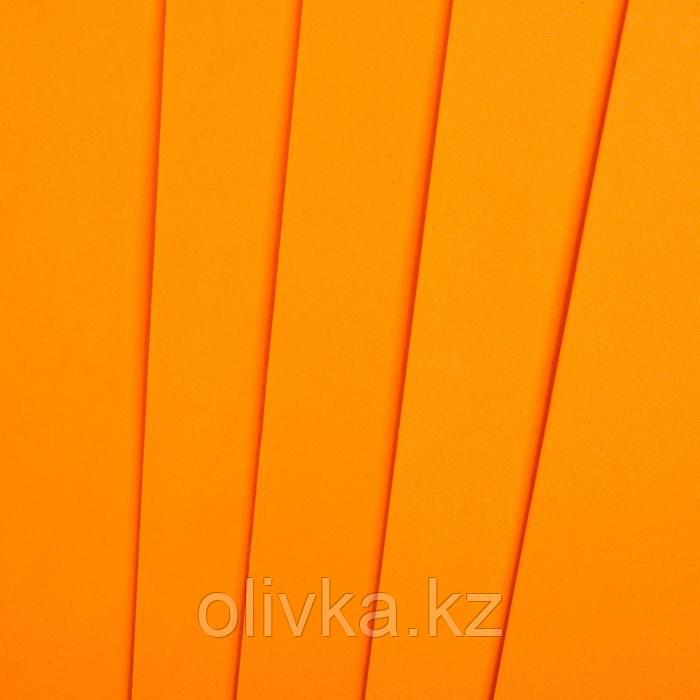 Фоамиран "Светло-оранжевый" 2 мм (набор 5 листов)МИКС формат А4 - фото 3 - id-p110911526