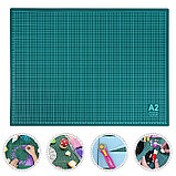 Мат для резки, 60 × 45 см, А2, цвет зелёный, DK-002, фото 2