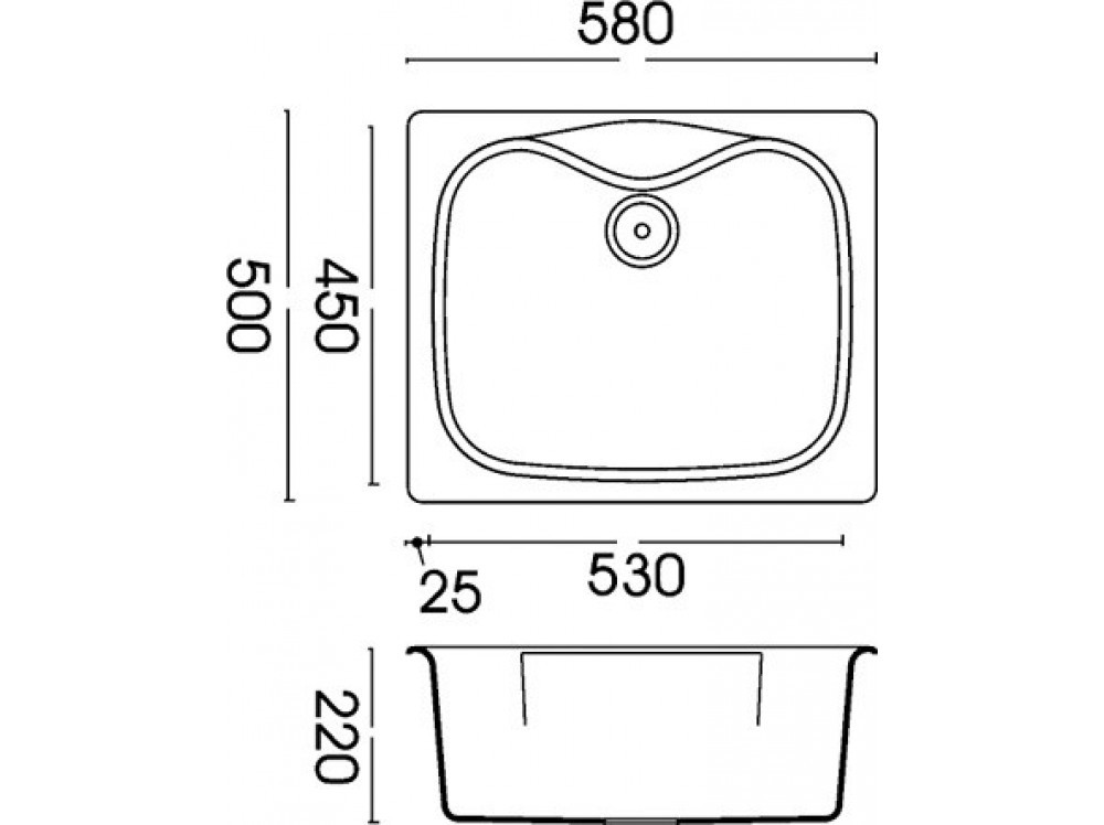 Кухонная мойка Smeg LSE58A - фото 2 - id-p110955446