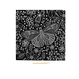 Гравюра «Бабочка», металлический эффект «серебро», 18,5 х 18,5 см, фото 3