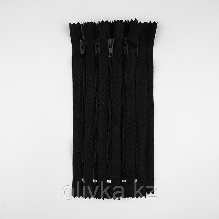 Молния «Спираль», №3, неразъёмная, замок автомат, 16 см, цвет чёрный - фото 3 - id-p110915870