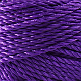 Нить кручёная 3-х прядная полипропиленовая, d=1.1 мм 100 м (фиолетовый), фото 3