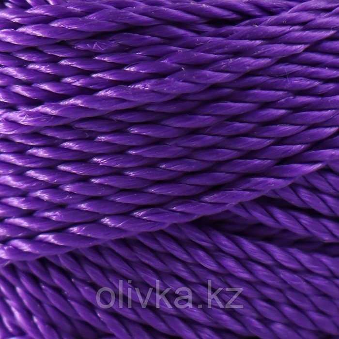 Нить кручёная 3-х прядная полипропиленовая, d=1.1 мм 100 м (фиолетовый) - фото 3 - id-p110948329
