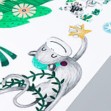 Наклейка пластик интерьерная цветная "Приключения зверят в джунглях" набор 2 листа 30х90 см   759941, фото 3