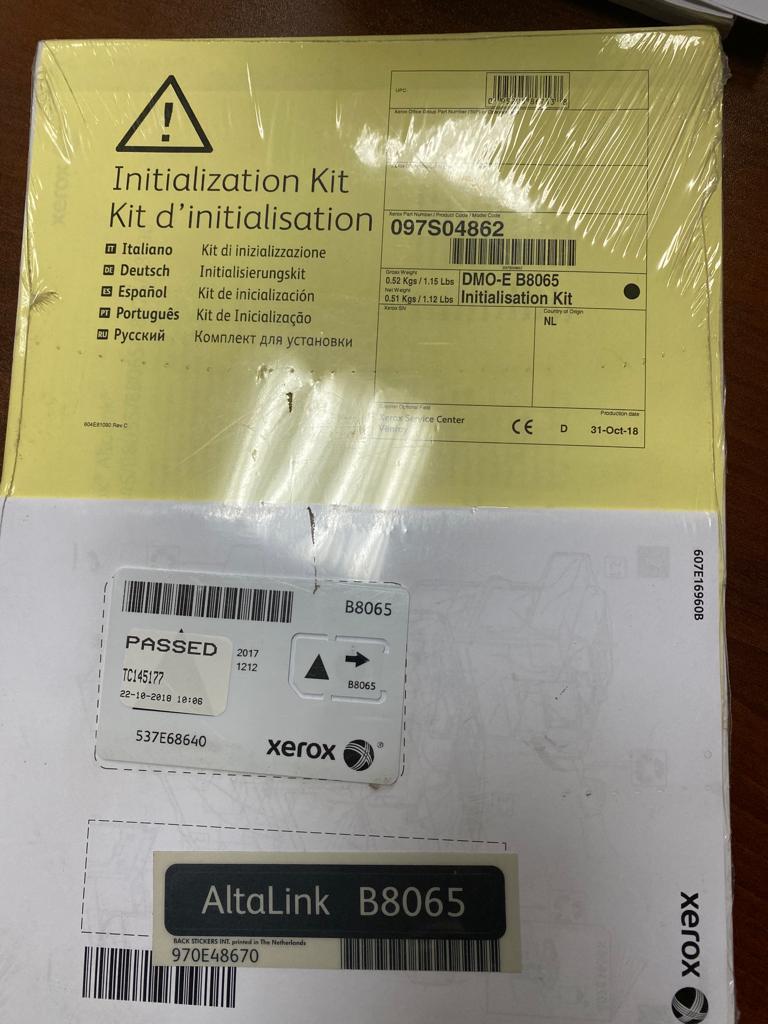 Комплект инициализации, Xerox AltaLink C8065