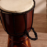 Музыкальный инструмент барабан джембе "Светлый" 25х14х14 см МИКС, фото 5