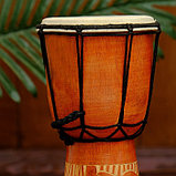 Музыкальный инструмент барабан джембе "Светлый" 25х14х14 см МИКС, фото 9
