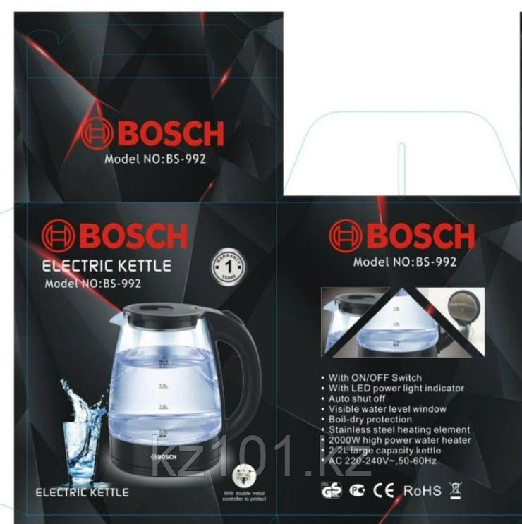 Электрический чайник BOSH(ch) BS-992 (2,2 л) - фото 5 - id-p104266213