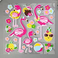Наклейка EVA "Фламинго" 41х33 см
