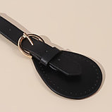 Ручка для сумки, шнуры, 60 × 1,8 см, с пришивными петлями 5,8 см, цвет чёрный/золотой, фото 2