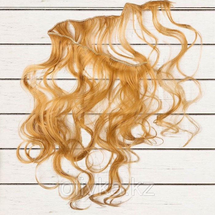 Волосы - тресс для кукол «Кудри» длина волос: 40 см, ширина:50 см, №18 - фото 4 - id-p110913276