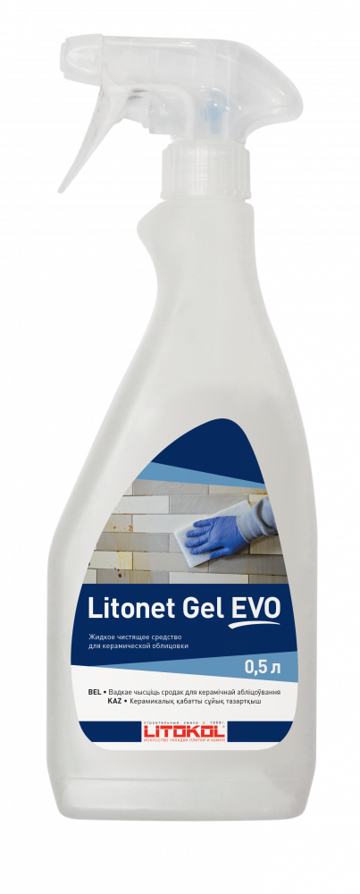 Жидкий моющий состав LITONET GEL EVO  0.75L ( Очиститель для эпоксидной затирки )