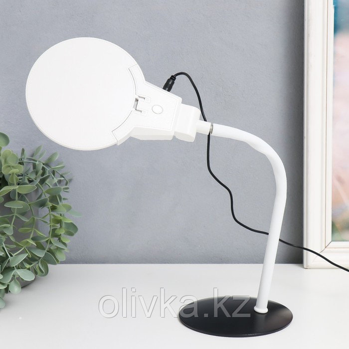 Лампа-лупа х3 х4,5 для творчества LED от 3 LR1130 линзы d=2,1 и 11 см белый - фото 5 - id-p110947359