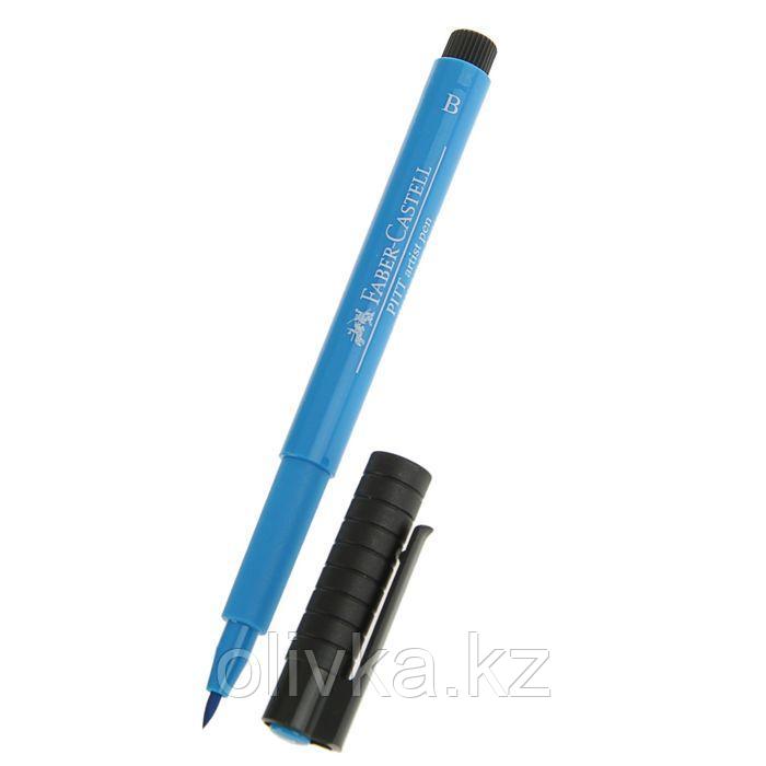 Ручка кисть капиллярная набор Faber-Castell PITT Artist Pen Brush, 12 цветов, коробка из искусственной кожи - фото 4 - id-p110912398