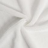 Лоскут для рукоделия, мех, на трикотажной основе, 50х50 см, цвет белый, фото 2