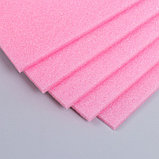 Поролон для творчества "Ярко-розовый" толщина 0,5 см 21х30 см, фото 2