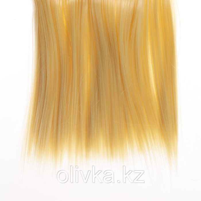 Волосы - тресс для кукол «Прямые» длина волос: 15 см, ширина:100 см, цвет № 613 - фото 2 - id-p110913342