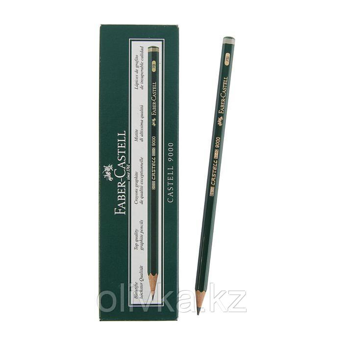 Карандаш художественный чёрнографитный Faber-Castel CASTELL® 9000 профессиональные 7B зелёный - фото 1 - id-p110912431