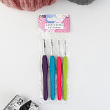 Набор крючков для вязания, d = 2-5 мм, 14 см, 4 шт, цвет разноцветный, фото 4