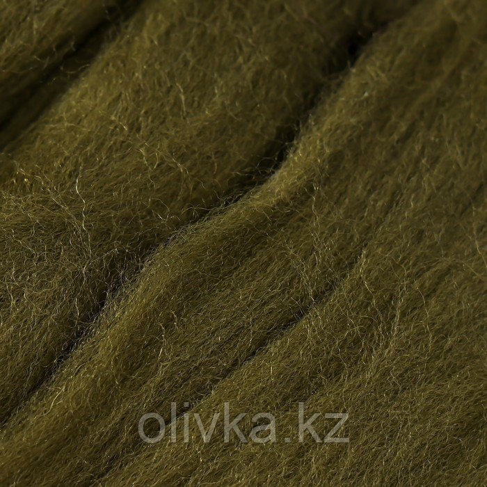 Шерсть для валяния 100% тонкая шерсть 50гр (13-темно оливковый) - фото 3 - id-p110929010
