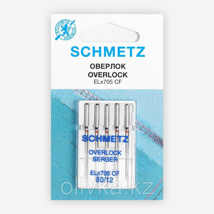 Иглы для плоскошовных и оверлок машин, №80, 5 шт - фото 2 - id-p110929012