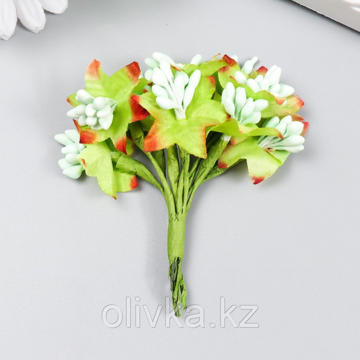 Цветы для декорирования "Паслен жасминовидный" 1 букет=10 цветов мятный 9,5 см - фото 1 - id-p110934773