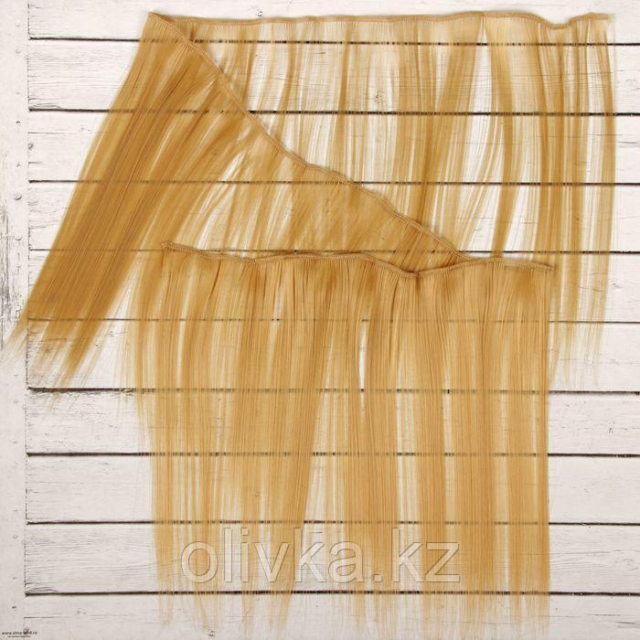 Волосы - тресс для кукол «Прямые» длина волос: 25 см, ширина:100 см, цвет № 15 - фото 2 - id-p110913345