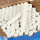 Мелки для рисования "Гамма", белые, 100 штук, мягкие, круглая форма, картонная коробка, фото 2