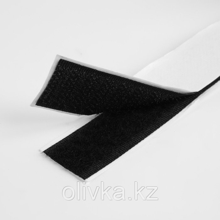 Липучка на клеевой основе, 20 мм × 50 см, цвет чёрный - фото 3 - id-p110944431