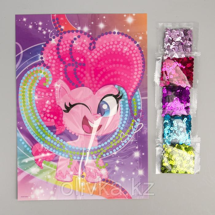 Аппликация пайетками + 5 цветов пайеток по 7 г "Пинки Пай", My Little Pony - фото 2 - id-p110926113