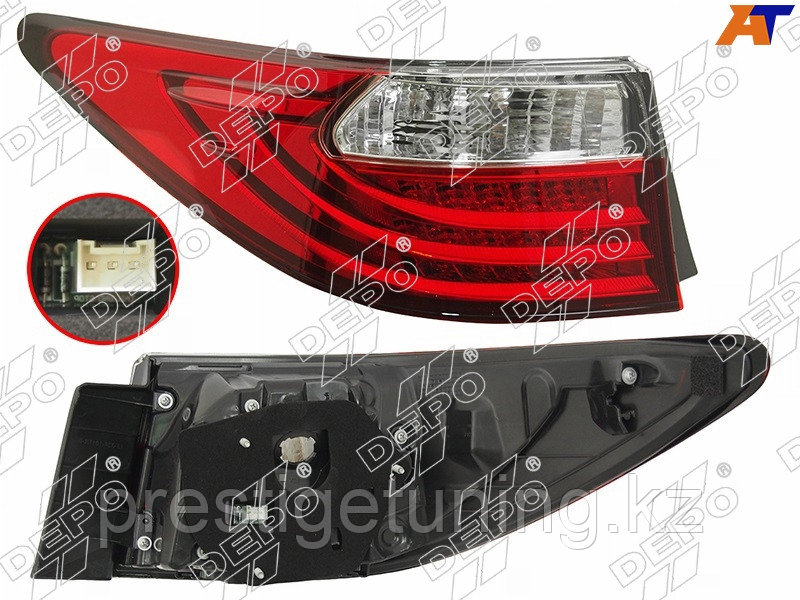 Задний фонарь левый (L) на крыло Lexus ES 2012-15 LED (DEPO) - фото 1 - id-p110956426