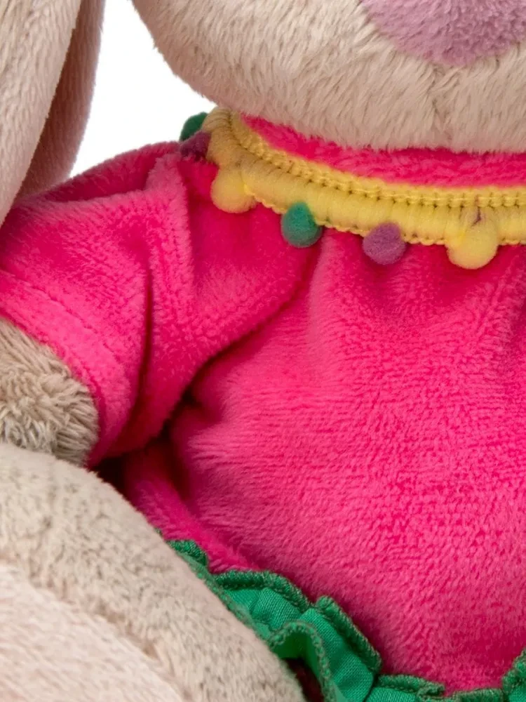 Мягкая игрушка Zaika Mi Зайка Ми в платье с зелёной оборкой (малыш) - фото 5 - id-p110956118