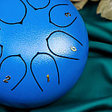 Музыкальный инструмент Глюкофон, синий, 8 лепестков, 15 х 9 см, фото 3