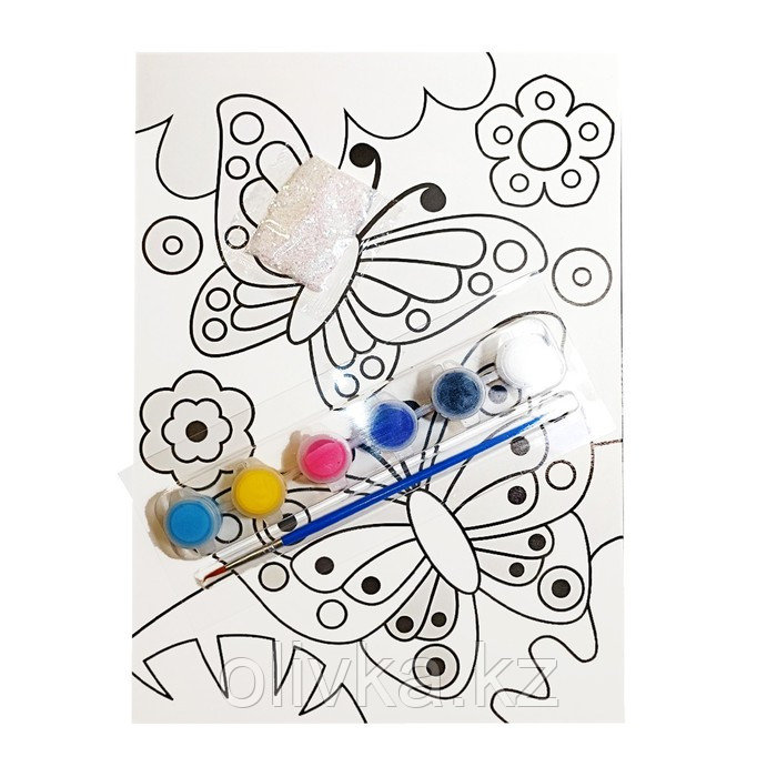 Набор для творчества. Раскраска с блёстками «Бабочки» - фото 4 - id-p110946469