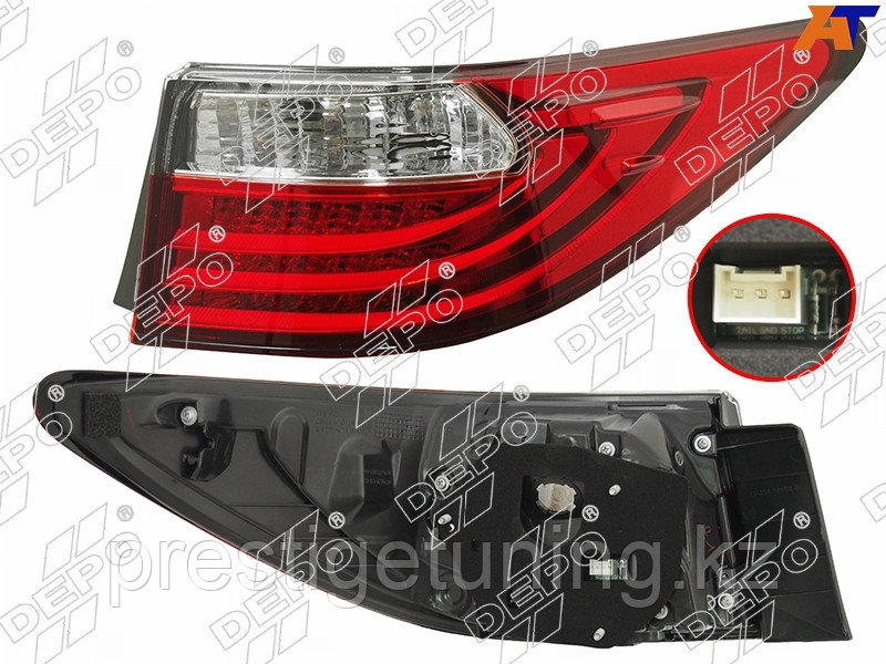 Задний фонарь правый (R) на крыло Lexus ES 2012-15 LED (DEPO) - фото 1 - id-p110956510