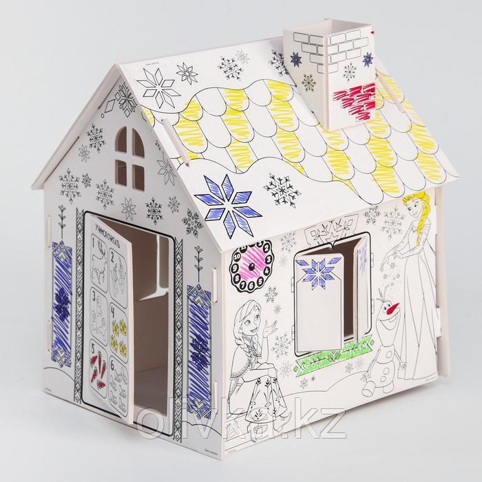 Дом-раскраска 3 в 1 «Холодное сердце», набор для творчества, 16 × 18 × 22 см - фото 3 - id-p110929051