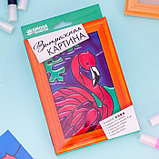 Витражная мини-картина «Фламинго» 10х15 см, фото 3