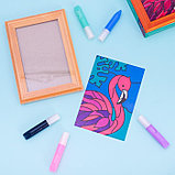 Витражная мини-картина «Фламинго» 10х15 см, фото 5