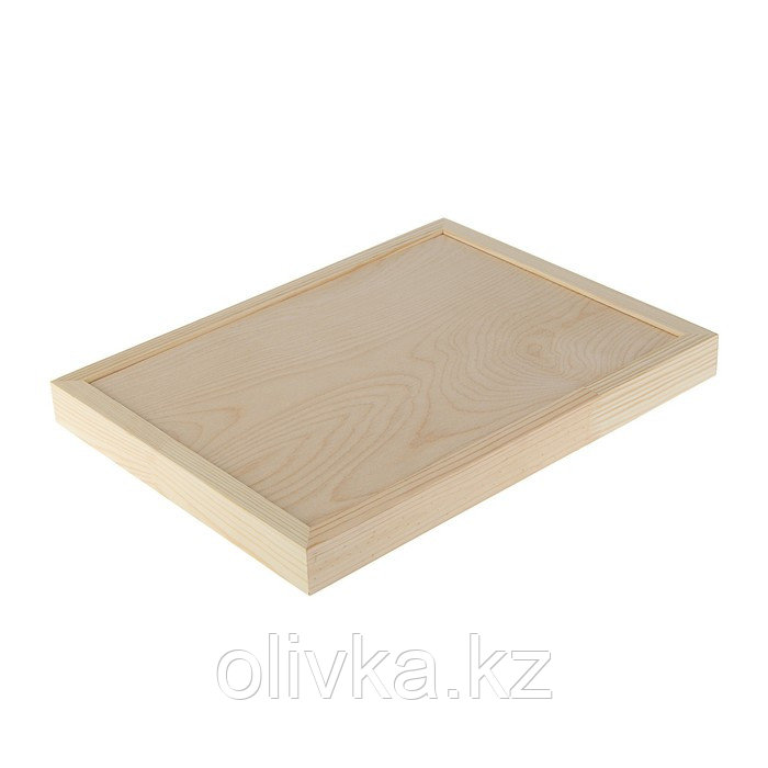 Планшет деревянный, с врезанной фанерой, 30 х 40 х 3,5 см, глубина 0.5 см, сосна - фото 2 - id-p110916032