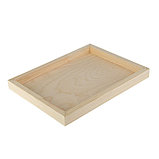 Планшет деревянный, с врезанной фанерой, 30 х 40 х 3,5 см, глубина 0.5 см, сосна, фото 3