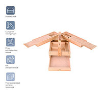 Ящик художника 360*235*15мм большой с ячейками для кистей и красок Гамма "Студия" 101018_15