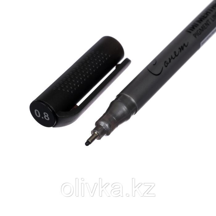 Ручка капиллярная для черчения ЗХК "Сонет" линер 0.8 мм, чёрный, 2341650 - фото 2 - id-p110924279