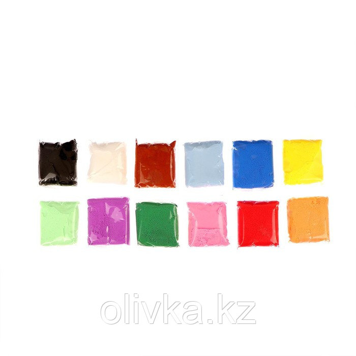 Набор лёгкого прыгающего пластилина 12 цветов МИКС - фото 3 - id-p110921559