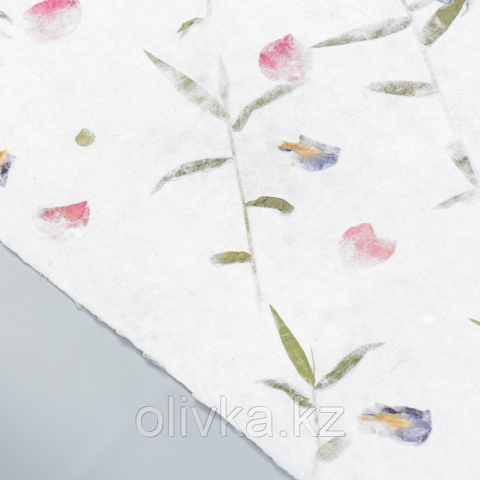 Бумага ручной работы с цветами и травами "Разнотравье" 55х80 см - фото 2 - id-p110934825