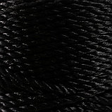 Нить кручёная 3-х прядная полипропиленовая, d=1.1 мм 100 м (чёрная) МИКС, фото 3