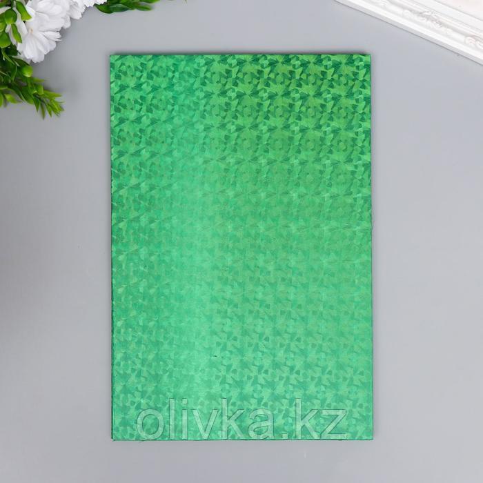 Фоамиран голограмма "Зелёная трава" 1.8 мм набор 5 листов 20х30 см - фото 4 - id-p110927136